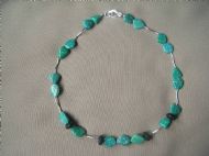 Amazonite and Lavarock Choker